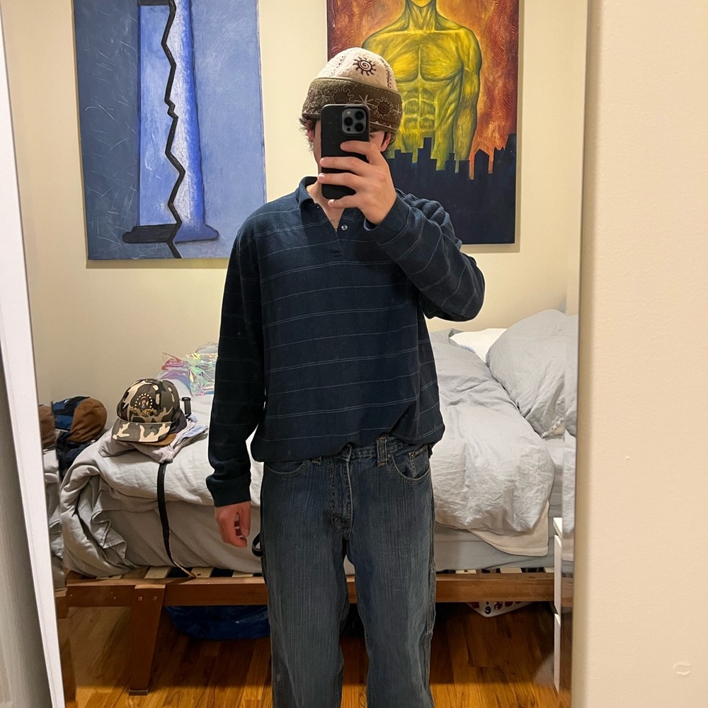 Van Heusen Long Sleeve Polo